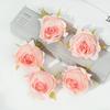 Cabezas de Flores de Rosa Hechas a Mano DIY de 7 cm, Flores de Rosa Simuladas, Decoración de Ramillete, Ramo, Decoración de Lugar de Boda