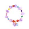 Venta al por mayor de fábrica grava de amatista de piedra natural pulsera de moda exquisita para mujer pulsera DIY