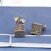 Chaveiro Selo Zodiacal Chinês de Latão Retro Pequenos Enfeites Pingente para Bolsa de Mão Barraca Presentes Criativos