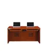 Escritorio de Computadora Ajustable para Conferencias, Escritorio de Oficina, Mesa Elevadora de Monitor con Chapa de Madera Maciza, Estación de Trabajo de Escritorio Ajustable