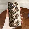 Popular funda de teléfono retro europea y americana con estampado de leopardo y flores para Galaxy S26 S25 funda protectora de una sola capa de moda