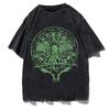 Camisetas com estampa gráfica de asa gótica verão hip hop streetwear