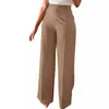 Europeu e Americano Amazon Transfronteiriço AliExpress Novo Viajante Cintura Alta Mergulho Perna Reta Vestido Casual Calças Femininas