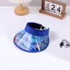 Nuevo sombrero de copa vacío 3D para niños con protección UV, ideal para viajes de verano, con grandes aleros, con diseño de astronauta y dibujos animados.