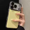 Adequado para Capa de Celular Apple 17Promax Padrão de Couro Lichia Galvanizado Cobertura Protetora Totalmente Envolvente para Lente Iphone16 Anti-Queda