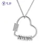 Europa e Estados Unidos novo popular colar de diamante amor coração Dia das Mães mãe diy colar de diamante com nome da família