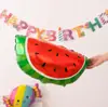 Globos de Película de Aluminio de Frutas y Verduras de Dibujos Animados Decoración para Fiesta de Cumpleaños Infantil Diseño para Ceremonia de Apertura Accesorios para Fotos Venta al por Mayor