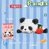 Novos Blocos de Construção de Panda para Crianças, Blocos de Construção de Partículas Micro em Formato de Flor, Brinquedos Educativos de Montagem, Brinquedos de Presente Venda por Atacado