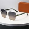 Gafas de Sol de Moda Nuevas 2025 para Mujer Sin Montura Cortadas Alto Nivel Anti-UV Celebración en Línea Gafas en Vivo