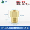 Adaptador de manómetro de cobre puro, reductor con roscas internas y externas M5M6M8M10M12M14*1.5M16 G1/4