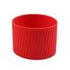 Cubierta de Taza Aislante Antideslizante de Silicona Pura Cuadrada y Redonda de 7/7.5cm Cubierta de Taza Recta Taza de Vidrio Taza Aislante Anti-Escaldaduras