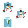 Caja de regalo de Navidad, Papá Noel, árbol de Navidad, bolsa de dulces, hornear galletas, bolsa transparente de OPP con cordón, caja de papel