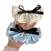 Pinza Banana Estilo Falda con Lazo Cuadros Sencillo para Mujer, Pinza para Cabello de Cola de Caballo Alta, Accesorio para el Cabello con Pinza Vertical para Recogido en la Parte Posterior de la Cabeza