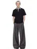 Camiseta Polo de Manga Corta Ares Falsa de Dos Piezas con Parches a Cuadros para Hombre, Verano, Peso Pesado, Corte Amplio Corto, que Alarga la Altura, Hombro Normal, Manga Media