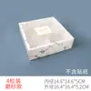 Padrão Mármore 2/4/6 50-80g caixa de bolo da lua fosca biscoitos crocantes de gema de ovo Nougat Snow Mei caixa de presente