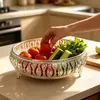 Cesta de frutas oca criativa de luxo leve mais vendida transfronteiriça para hotel, clube, apresentação de sobremesas de banquete, bandeja de frutas para armazenamento de frutas secas e doces