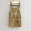 Delantal de Verano Delgado Repelente al Agua para Personas Bajas, Correas Cortas, Delantal de Cintura, Ropa de Trabajo para Cocina, Cocina Casera, Catering para Mujeres