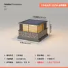 Lámpara de Poste Estilo Nuevo, Lámpara de Poste para Portón de Villa Alimentada por Energía Solar, Lámpara de Patio Exterior, Lámpara Superior para Poste de Valla, Luminaria de Poste Impermeable