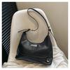 Bolso Pequeño de Axila con Costuras Vintage para Mujer 2024 Nuevo Bolso Casual para el Trabajo Moda Trendy Bolso de Hombro para Mujer