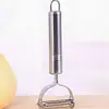 Cuchillo pelador de acero inoxidable, pelador de frutas y patatas, herramienta de cocina multifuncional, pelador afilado para frutas y verduras doméstico