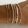 Set de Pulseras, Accesorios Decorativos, Pulsera Personalizada, Nuevo Set de Pulseras de Aleación Combinada, Popular Plata Moda Commuter Estilo Simple