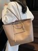 Este ano, a moda mais vendida, estilo simples, cor sólida, grande capacidade, bolsa tote, lazer, todos os tipos de estilo, bolsa de ombro feminina
