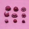 Marca Famosa Cristal Roxo Ouro Areia Cinábrio Lótus Esculpido Nuvem de Trás Contas Espaçadoras Pingente Joia Pingente de Contas Soltas Acessório