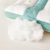 Almohada cervical para ayudar a dormir a niños para dormitorio de estudiante, algodón puro, juego de dos, núcleo de almohada bajo, pieza única, para edades de 6 a 10 años
