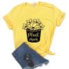 Camisetas de Algodón Casuales Divertidas para Mujer con Estampado de Mamá Planta Fo