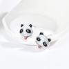 2022 Nova Moda Brincos Elegantes Femininos Agulha de Prata S925 Estilo Chinês Moda Nacional Brincos Fofos de Panda de Desenho Animado