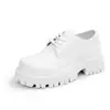 Zapatos Derby con Suelas Gruesas y Aumento de Altura para Hombre, Otoño 2026 Nuevos Zapatos de Cuero Bajos con Punta Ancha, Zapatos Casuales Juveniles