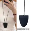 Colar de Corda Trançada Coração Tridimensional de Couro Estilo Fever Personalizado Moda Ins Versátil Chave Óculos de Sol Bolsa Pendurada