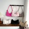 Bolsa de pelúcia nova para o outono/inverno de 2026, chapéu peludo da moda, bolsa transversal, bolsa simples estilo coreano para mulheres