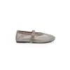 Zapatos Mary Jane del mismo estilo que Grape Mom con pedrería brillante y aumento interno de altura, zapatos de mujer con una sola tira de hebilla, zapatillas de ballet de red