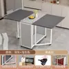 Juego de Mesa de Comedor Plegable, Moderno y Sencillo, Adecuado para Apartamentos Pequeños, Mesa de Comedor Móvil, Mesa Rectangular para Uso en el Hogar