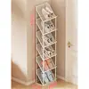 Sapateira Simples Doméstica Porta Armazenamento de Aluguel Artefato Armário de Sapatos de Dormitório Interno Multicamadas Economizador de Espaço Pequeno Estreito Rack de Armazenamento