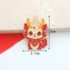 Accesorios Populares de Joyería DIY para Año Nuevo: Cabeza de Dragón Paz y Bendición Joyería Hecha a Mano DIY, Accesorios de Joyería DIY Esmaltados Estilo Chino