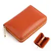 Portatarjetas de cuero genuino estilo japonés Rakuten transfronterizo 80% de descuento monedero con cremallera unisex billetera pequeña de piel de vaca encerada