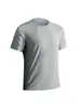 Camiseta de Manga Corta de Seda de Hielo para Hombre, Camisa Delgada de Seda de Hielo de Secado Rápido de Manga Corta, Media Manga Deportiva con Sensación de Hielo, Camiseta de Manga Corta de Seda de Hielo Talla Grande