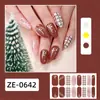 Fábrica de Origem Zhengxiang Filme Personalizado para Esmalte de Unha Adesivos de Unha Floco de Neve Boneco de Neve Árvore de Natal Adesivos de Arte para Unhas Oem