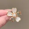Broche Floral Europeo y Americano Transfronterizo, Decoración Vintage de Flor de Alto Nivel para Abrigo, Ramillete, Pin de Fijación Anti-Exposición