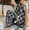 Pantalones de pierna ancha extralargos para mujer para verano, hechos de seda de algodón, finos y con caída, adelgazantes, pantalones casuales hasta el suelo, pantalones estilo vacacional