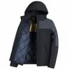 Ropa de Pesca para Exterior a Juego de Color para Pareja Grafeno Otoño e Invierno Chaqueta Gruesa Aterciopelada para Hombre y Mujer Mismo Estilo Impermeable y Cortavientos