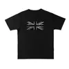 Camiseta de Manga Corta con Estampado de Pedrería Hip-Hop Callejero Personalizada Transfronteriza Y2K Verano Nuevo Retro Casual Holgada para Mujer