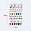Adesivos de strass brilhantes, decorações de leque, enfeites de strass coloridos, acabamento de pérolas, materiais para artesanato DIY, atacado para vendas transfronteiriças