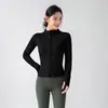 Ropa para Correr para Mujer, Chaqueta Deportiva de Manga Larga con Cuello Alto de Gama Alta, Top Deportivo para Entrenamiento de Running y Fitness, Cortavientos para Otoño e Invierno, Yoga