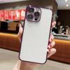 17Promax Apple 15 Funda para Teléfono Móvil Galvanizada Película para Lente Red de Protección contra el Polvo Funda Suave Transparente Integrada 13/12 Color Puro 16