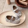 Zapatos de cuero estilo francés 2026 primavera y otoño nuevos versión coreana para niñas, zapatos de princesa de lunares poco profundos con suelas suaves, zapatos Mary Jane de un solo color