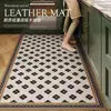 Tapete de Cozinha de Terra de Diatomáceas Estilo Americano Retrô, Absorvente de Água, Absorvente de Óleo, Antiderrapante, Resistente a Manchas, Fácil de Limpar, Tapete de Chão Doméstico