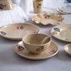 Mayoristas de platos de disco chinos de melamina usan plato engrosado con carácter fu Wufu plato comercial para cocinar color antiquemaduras